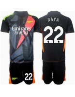 Otroške Nogometnih dresov Arsenal David Raya #22 Vratar Tretji 2024-25 Kratki rokavi (+ hlače)